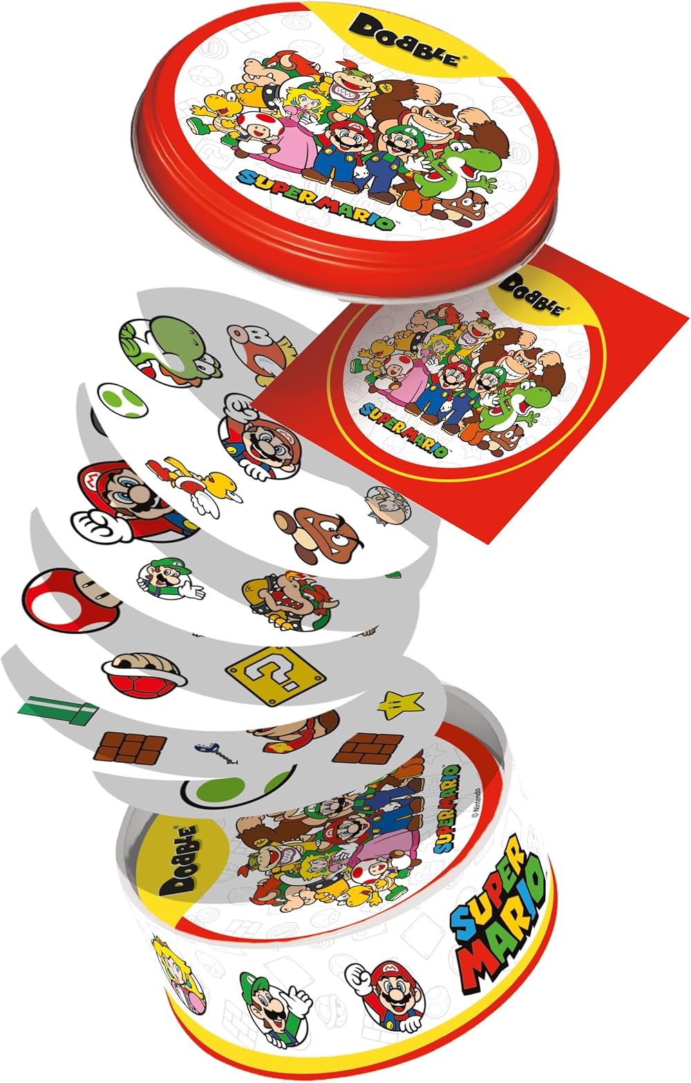 Asmodee Dobble Super Mario Card Game Family 6+ 2-8 Players 15 Min