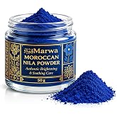 Dar Marwa Moroccan Nila Powder, Soft Skin Hammam Mask, 1.76 oz | Traditional Moroccan indigo powder for weekly face &amp; body hammam masks &mdash; soft, refreshed skin
