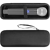 Geekria for Creators Microphone Case, Mic Carrying Case, Travel Protective Bag with Cable Storage Compatible with TONOR TW630, TW620, Dolphin MCX10, MCX20, Gemini Sound GMU-M100 (Black)