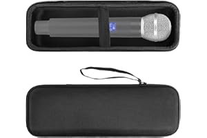 Geekria for Creators Microphone Case, Mic Carrying Case, Travel Protective Bag with Cable Storage Compatible with TONOR TW630