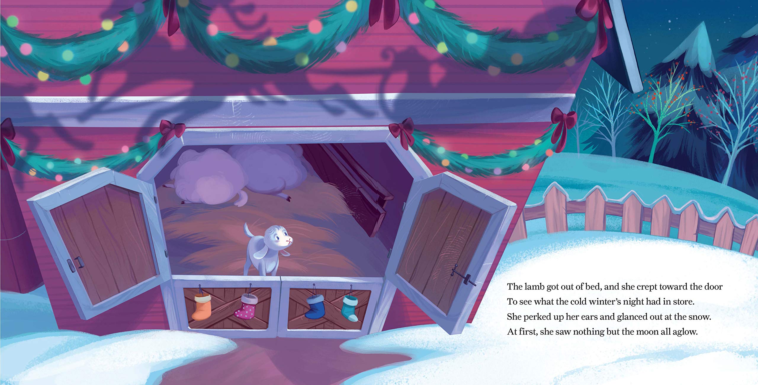 'Twas the Night Before Christmas on the Farm: Celebrate the Holidays with this Sweet Farm Animal Book for Children