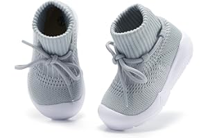 MORENDL Baby Sock Shoes Toddler Sneakers Infant Tennis Slip On Walking Shoes Boys & Girls Non-Slip Slippers