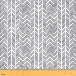 Geometric Herringbone Upholstery Fabric by The Yard