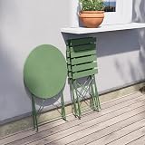 Grand Patio Folding Bistro Set 3 Pieces - Weather Resistant - Sage Green view 2