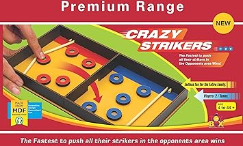 toyztrend strategy and action game crazy strikers. put all your strikers in your opponents area and win the game