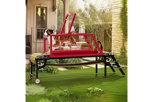 LNEUIE Dog Treadmill for Large Dogs with Hand Brake - 91" Indoor/Outdoor Dog Running Machine Exercise Equipment, Helps Dogs Release Energy and Build Stamina, Ideal for American Pet Owners