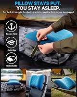HIKENTURE Camping Pillow with Removable Cover Ultralight Ergonomic Inflatable view 8