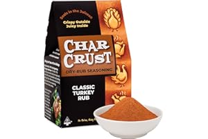 Char Crust Classic Turkey Rub | All-in-one seasonings | Perfect for Turkey, Poultry and Potatoes | Signature Crust that Seals in the Juices, 4 Ounce (Pack of 2)