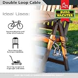 Burg-Wachter 12MMX1.2M Braided Steel Security Cable Lock 121C view 4