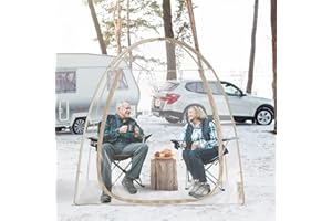 Alvantor Pop Up Bubble Tent,Large Oversize Igloo Screen House,2-3 Person Cold Protection Outdoor Igloo, Winter Tent Snaps Fit 6.2'x3.6'x5.3'