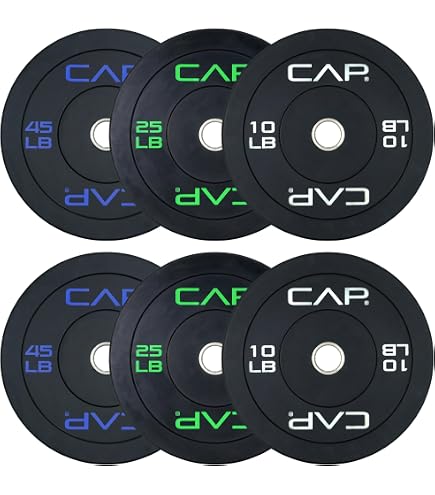 CAP Barbell 1 lot de tapis de puzzle d'exercice 61 x 61 x 1,9 cm, motif losanges, bleu