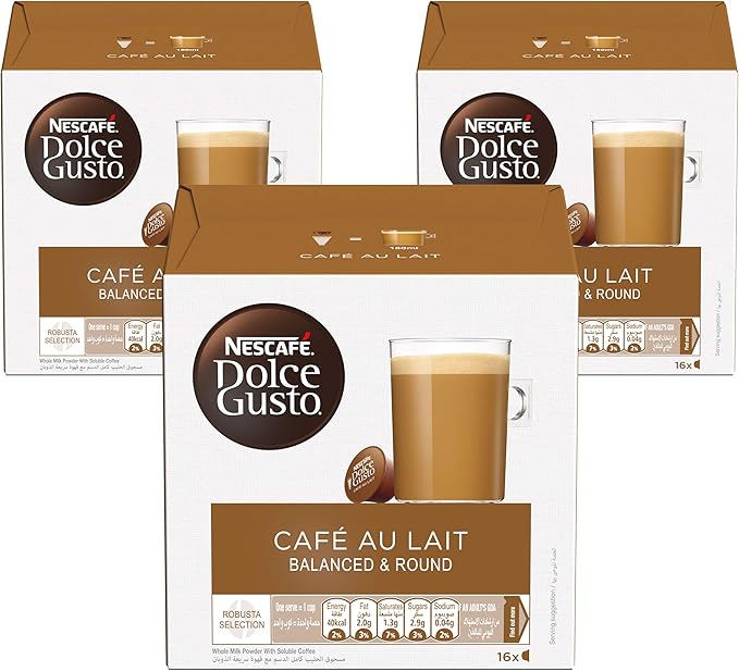 Nescafe Dolce Gusto Cafe Au Lait Coffee Capsules (48 Capsules) Buy