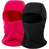 Ski Mask Balaclava for Kids Cold Weather Warm and Winter Windproof Fleece Caps Boys Girls Full Face Mask 2 Packs