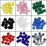 BELLE VOUS Mixed Colour Stained Glass Mosaic Tiles 700 Pieces 1x1 cm view 5