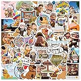 50Pcs Pixar UP Stickers Pack Waterproof Sticker Cartoon Film Decals for Water Bottle,Laptop,Phone,Skateboard,Scrapbooking,Bumper Gifts for Kids Teens Adults for Party Supply Favor (Pixar UP)