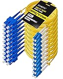 Foboiu 10 Pack OS2 SC to LC Fiber Patch Cable,2m