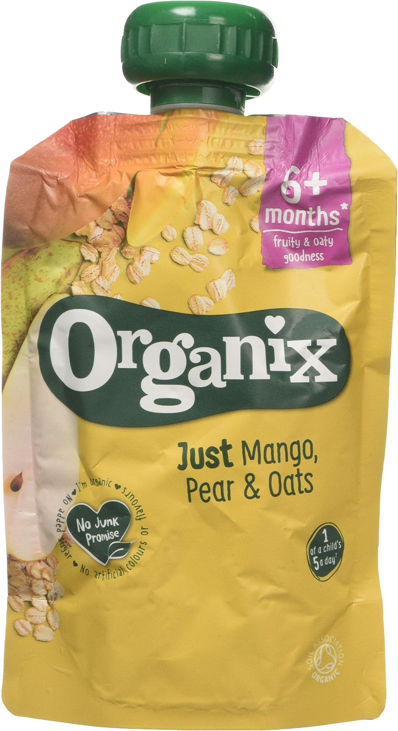 Organix Mango Pear & Oats Organic Baby Food Pouch 100g