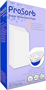 Prosorb Super Absorbent Pads Bedside Commode Liners Pack of 50 view 5