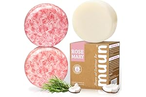 Muun Shampoo Bars and Conditioner Set 3 - Rosemary & Coconut - Nourish & Moisturize Hair (Rosemary)
