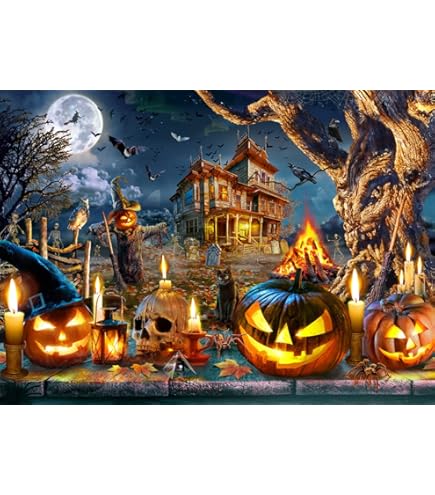 Pumpkin Hollow 1000ピースジグソーパズル Amazon | Vermont Christmas Company ハロウィン ナイトメア