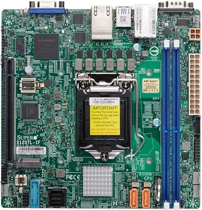 Supermicro MBD-X12STL-IF-B Mini-ATX Server Motherboard LGA-1200 C252 Xeon E-2300