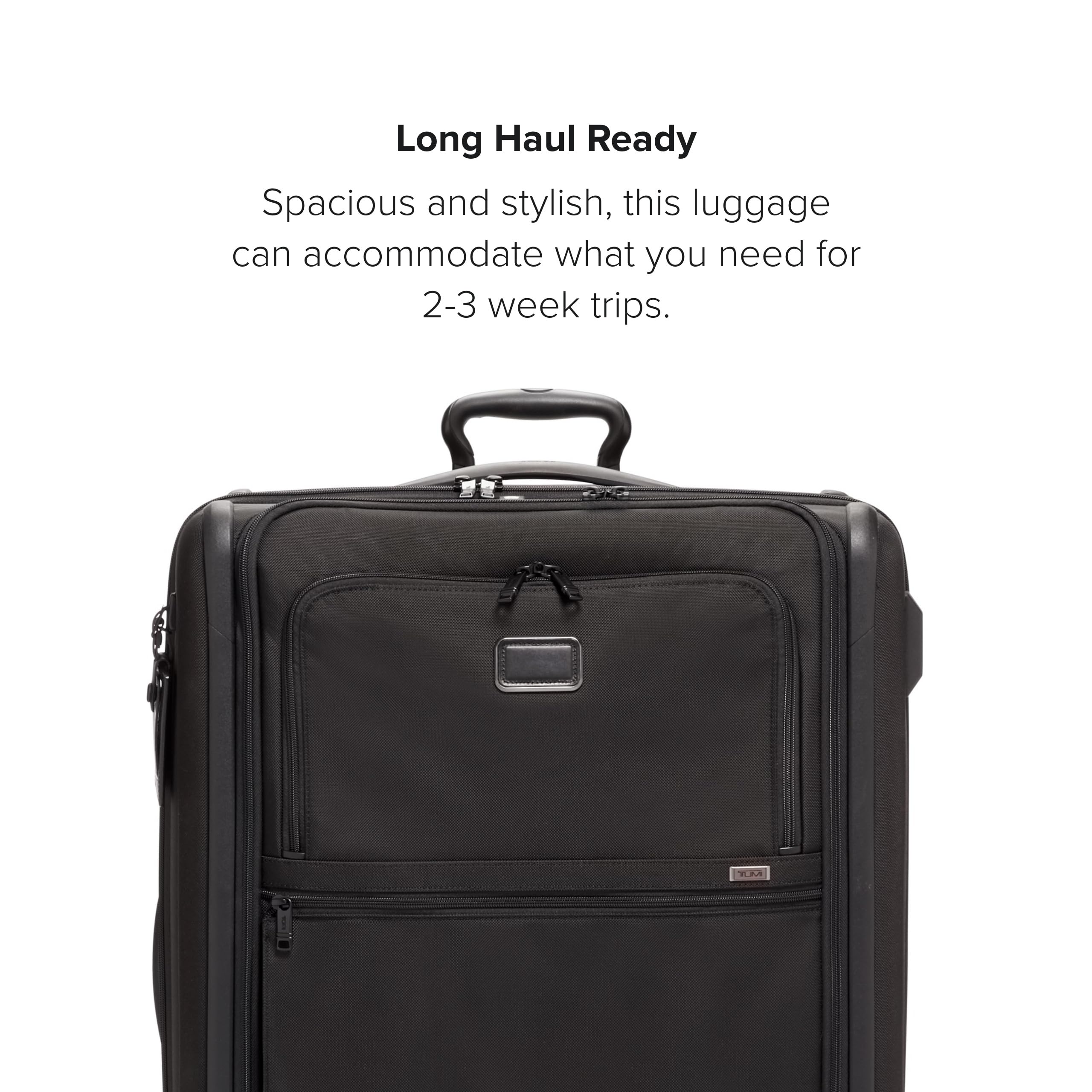 TUMI Extended Trip Expandable 4-Wheeled Packing Case - Rolling Suitcase with Removable Garment Sleeve - Secure Luggage - Black