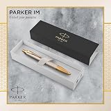 Parker IM Ballpoint Pen Premium Warm Silver Medium Blue Ink Gift Box view 2