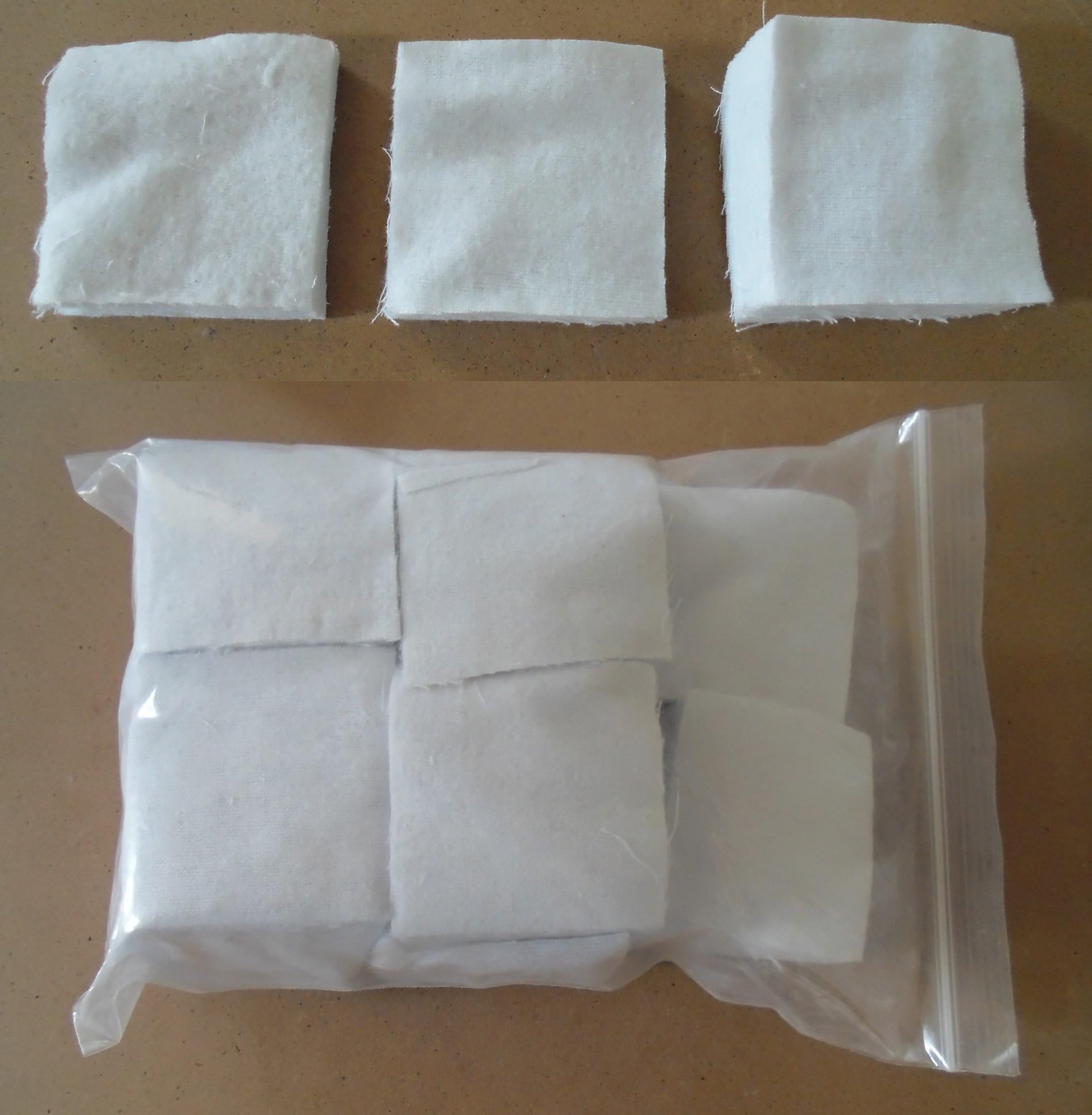 shop1234 Gun Cleaning Patches, 130 PCS, Square Shape, Size: 3"x3", 100% Cotton