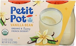 Petit Pot | Organic French Dessert | Vanilla Bean | Gluten-Free | Kosher | Ready-to-Eat | No Artificial Ingredients | No Pres