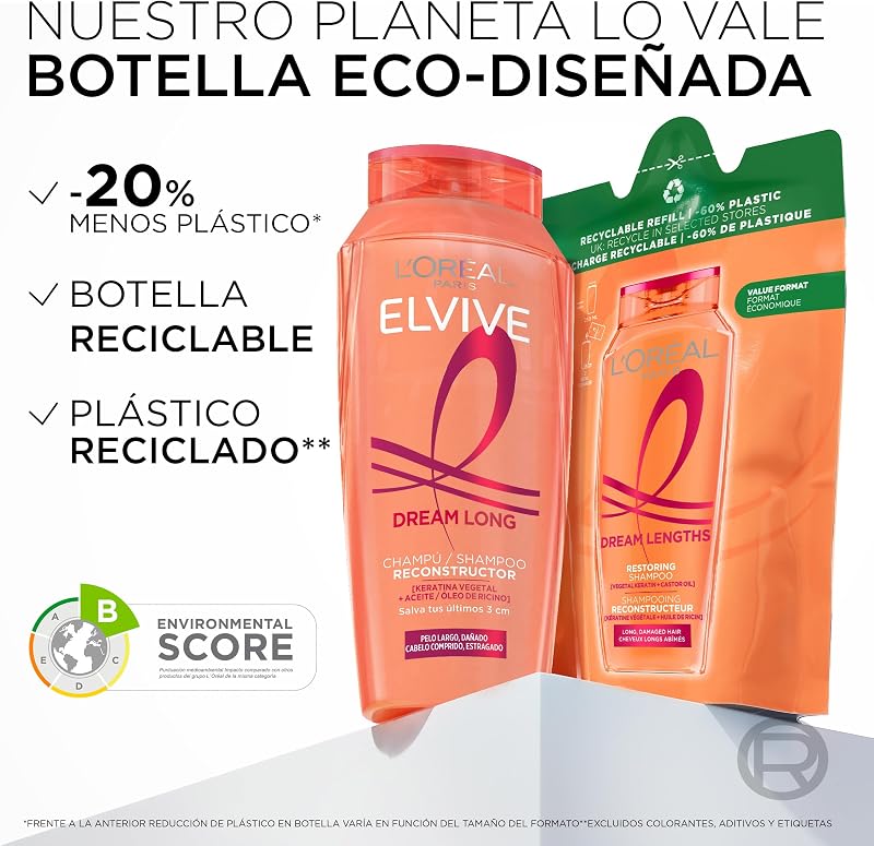 L'Oréal Paris Elvive - Shampoo Dream Long, 400 ml
