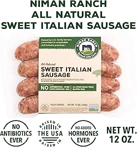 Niman Ranch, Uncured Sausage Sweet Italian, 12 oz