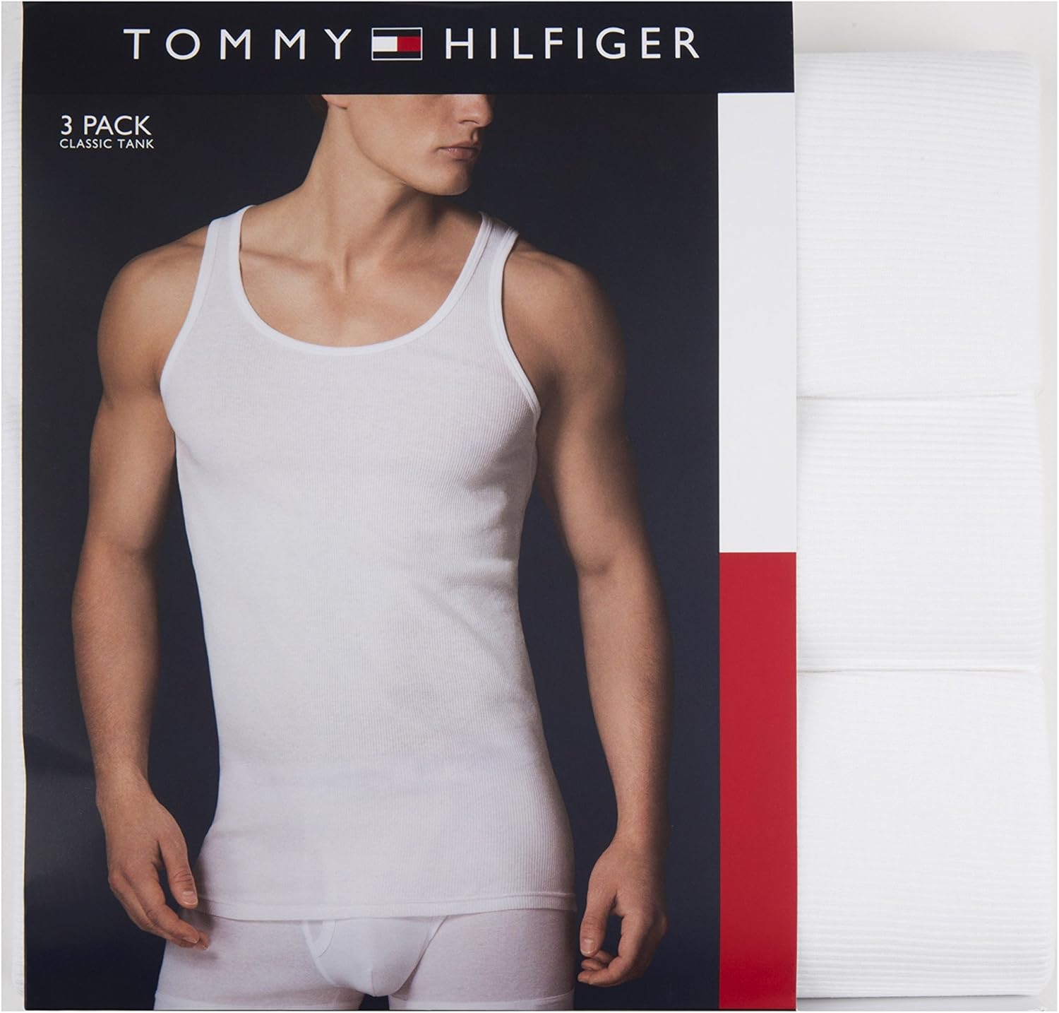 Tommy Hilfiger Men's Undershirts Multipack Cotton Classics A-Shirts at  Men’s Clothing store