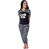 Disney Villains Women's Cruella De Vil 2 Piece Shirt And Pants Jogger Style Pajama Set