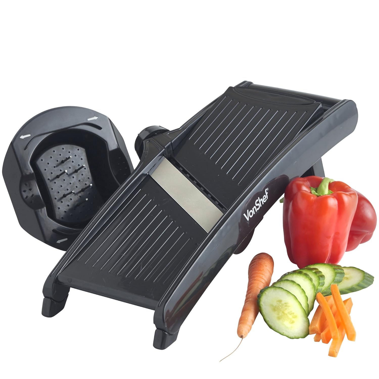VonShef Mandoline Slicer with 3 Adjustable Blades Amazon.co.uk
