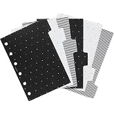Filofax Organizer Accessory, Pocket Size, Moonlight Collection, Organizer Dividers with Tabs, Set of Six (B132819)