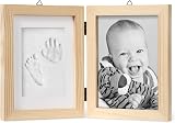 Chuckle Baby Hand and Footprint Kit Premium Pine Frame 5x7 Air-Drying Clay view 9
