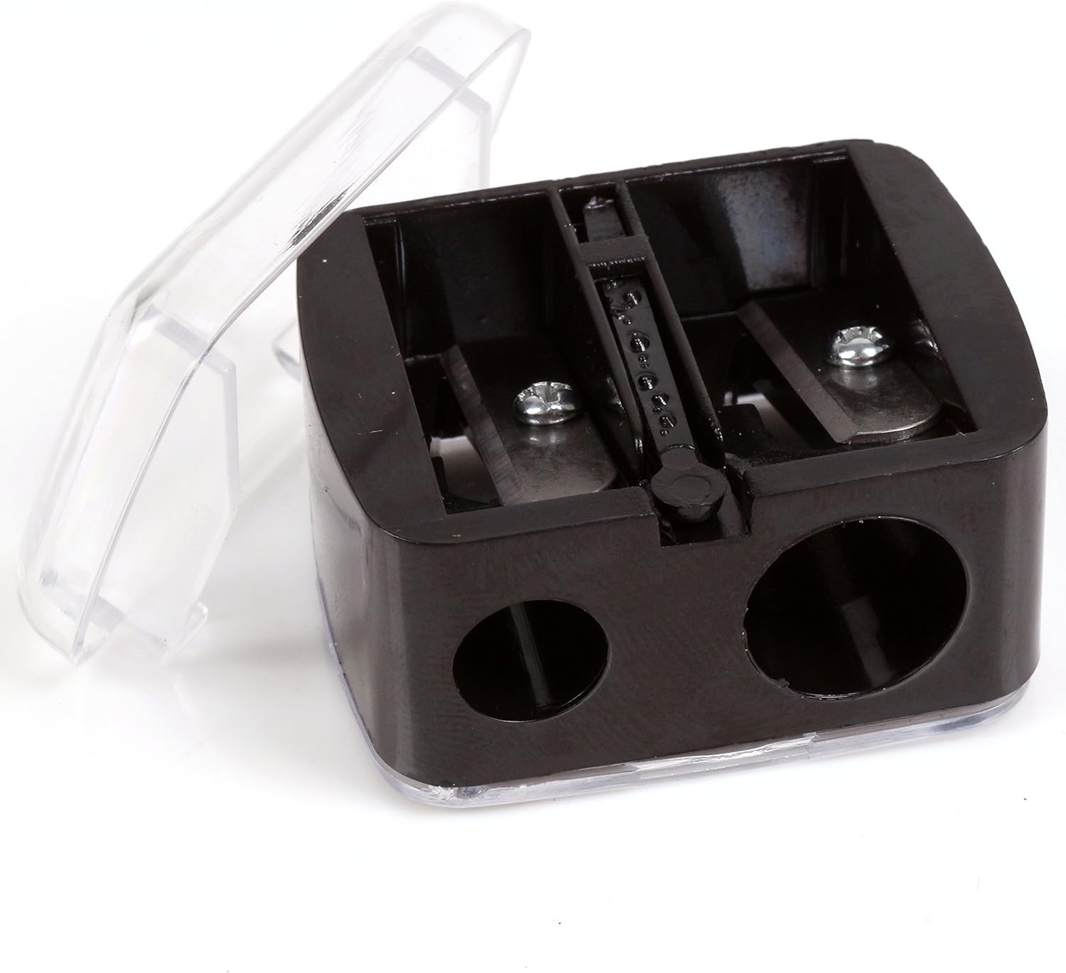 Double Pencil Sharpener with Lid Cosmetic Make Up Sharpener for Small