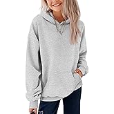 LessonZoo Toddlers' and Girl's Hoodies Lightweight Oversized Long Sleeve Hooded Sweatshirt Casual Pullover Tops with Pockets