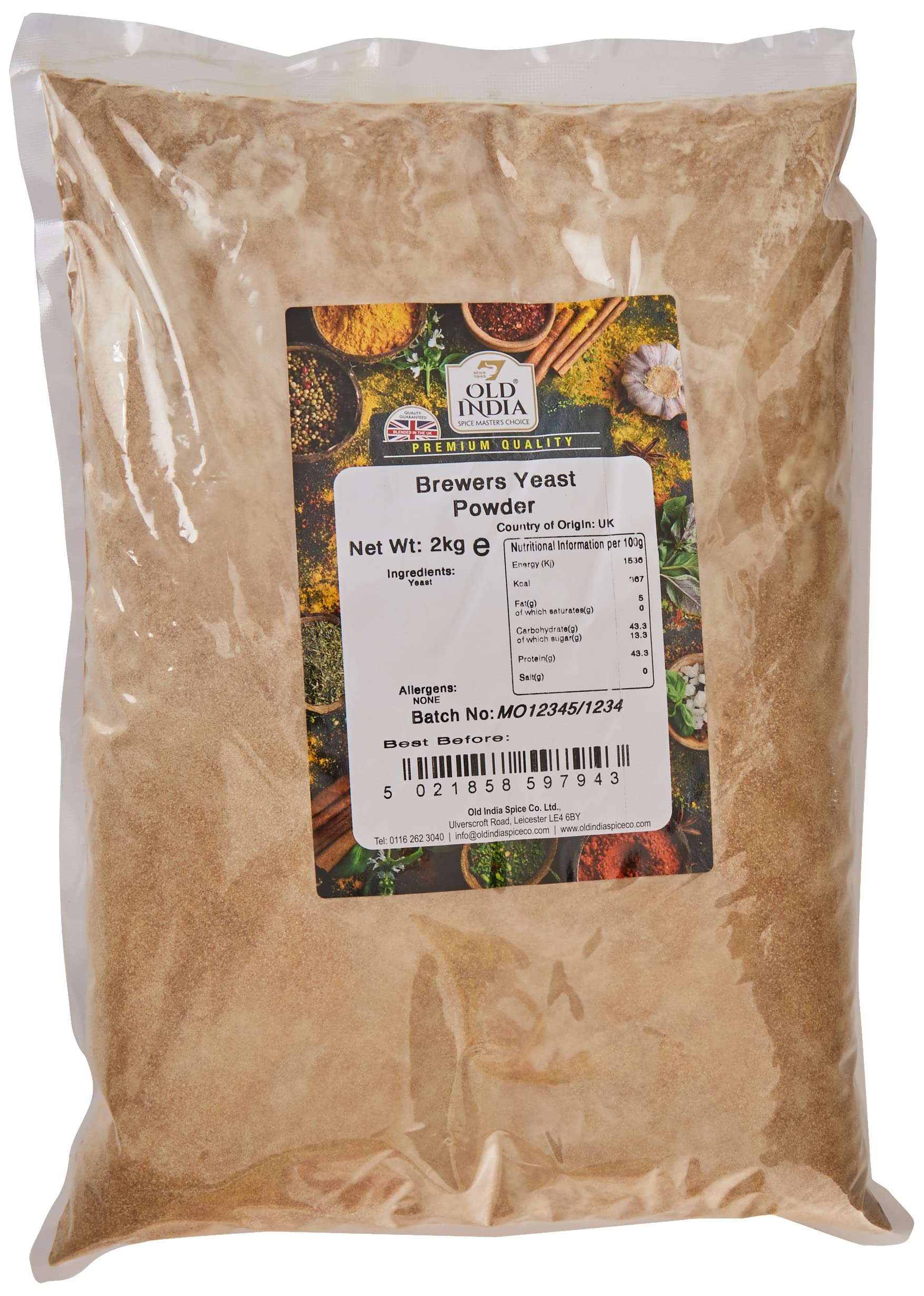 Old India Brewers Yeast Powder 2kg