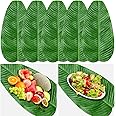 Large Artificial Banana Leaves Hawaiian Luau Party Leaf 5 Pack