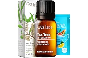 Gya Labs Australian Tea Tree Essential Oil - 0.34 Fl Oz - for Hair, Skin, Diffuser, Aromatherapy & DIY Candle Making Scent