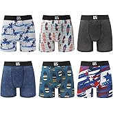 Warriors & Scholar Men’s Trunk Underwear – Moisture-wicking Trunk Boxer Briefs