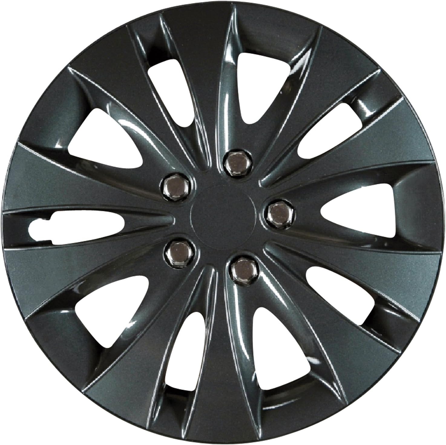 Copricerchi ornamentali J-Tec GTR Karbon 14-Zoll Nero Set