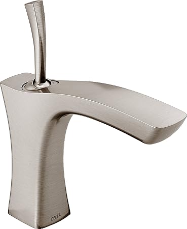 Delta Faucet 552lf Sslpu Tesla Single Handle Bathroom Faucet Less