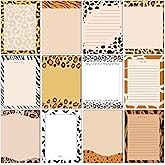 Gilprop 12 Pcs Modern Animal Print Sticky Notes 4" x 6" Animal Pattern Self Stick Note Pads Adhesive Cute Memo Cheetah Print Leopard Back to School Gift Office Supplies for Reminders Home 12 Styles
