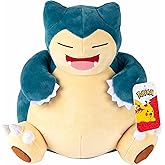 Pokemon 12" Large Snorlax Plush - Officially Licensed - Generation One - Authentic 12-inch Soft Stuffed Animal Toy Figure - G