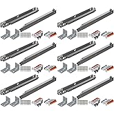 Blum Tandem Plus BLUMOTION Soft-Close Undermount Slides Kit, 18 in, 6-Pack | Smooth Full-Extension Steel Runners Support 100 lb Load Capacity for Wood Drawers and Concealed Cabinet Builds
