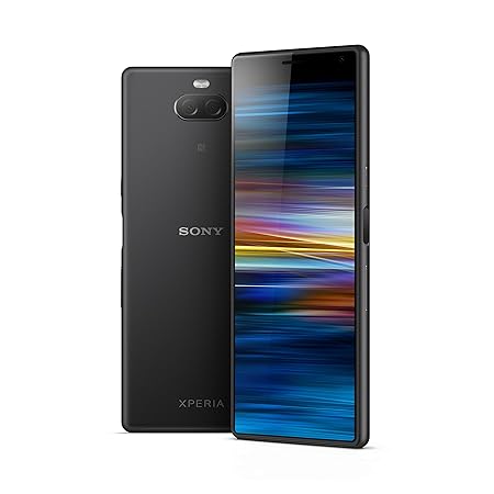 Sony Xperia 10 Smartphone (15, 24 cm (6 Zoll) 21: 9 Full HD+ Display, 64 GB Speicher, Dual-SIM, Split-Screen, Android 9) Schw