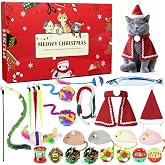 ANOTION Cat Advent Calendar 2026 &ndash; 24-Day Christmas Pet Xmas Cat Toys Countdown, Set for Indoor Cats &amp; Kittens, Present for Cat Lovers, Women &amp; Men
