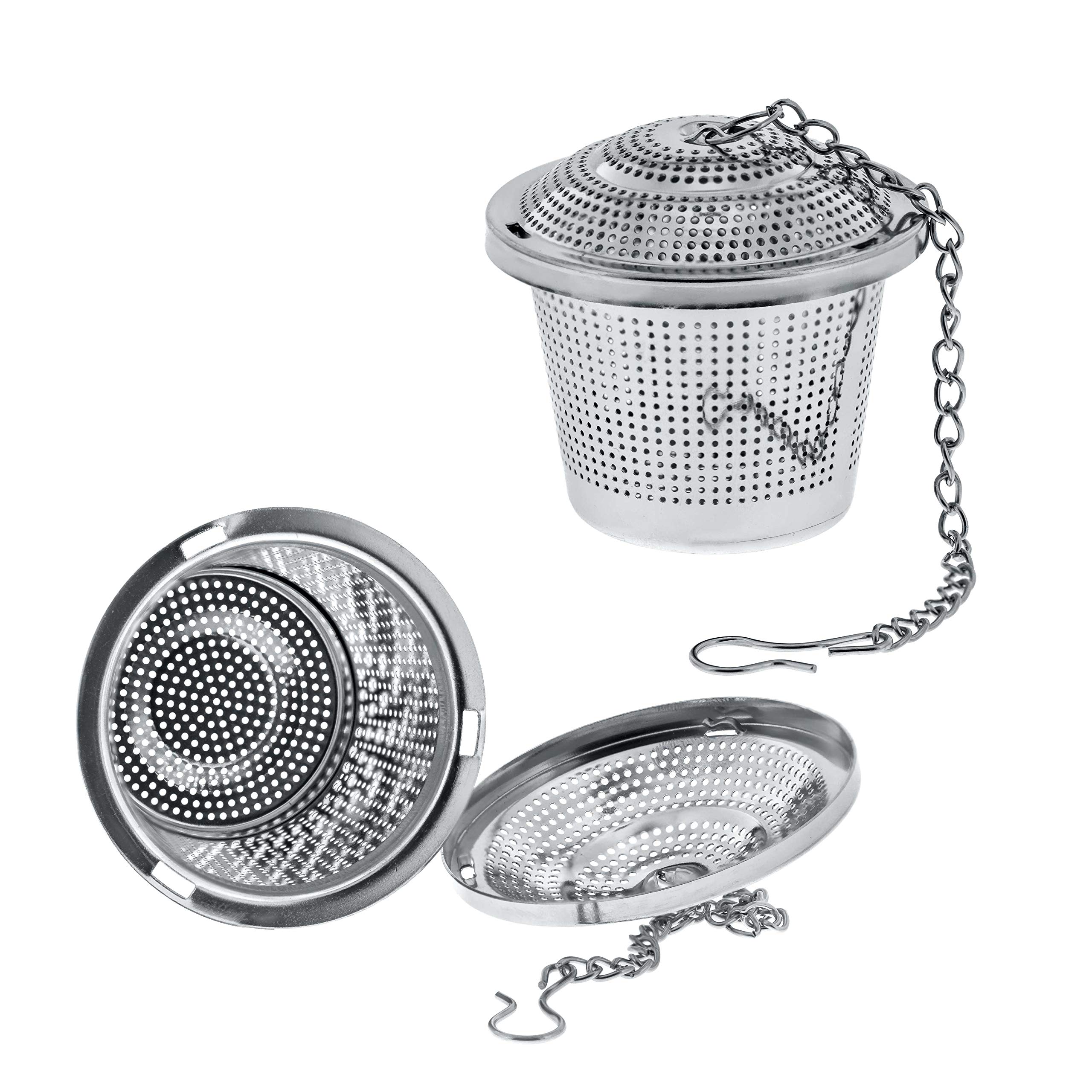 U.S. Kitchen Supply 2 Premium Stainless Steel Tea Ball Strainer